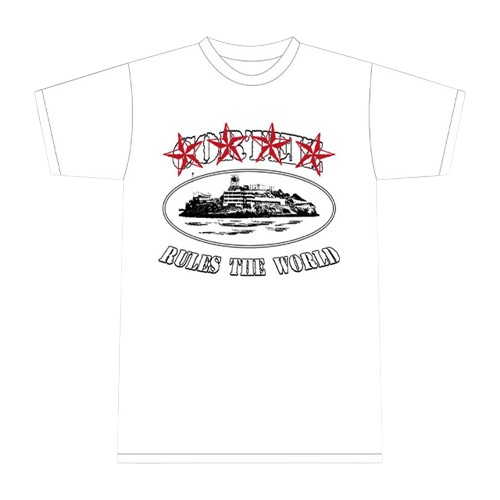 Corteiz-4Stars-Weises-T-Shirt Corteiz 4Stars Weißes T Shirt