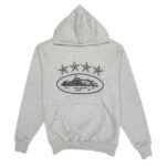 Corteiz 4starz Alcatraz Grau Hoodie