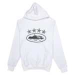 Corteiz 4starz Alcatraz Weißer Hoodie