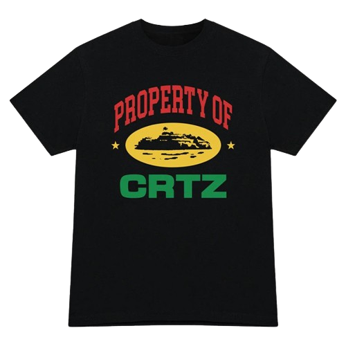 Corteiz-Property-Of-Crtz-Schwarz-T-Shirt Corteiz Property Of Crtz Schwarz T Shirt