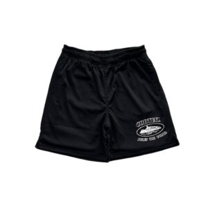Corteiz RTW Black Knit Shorts